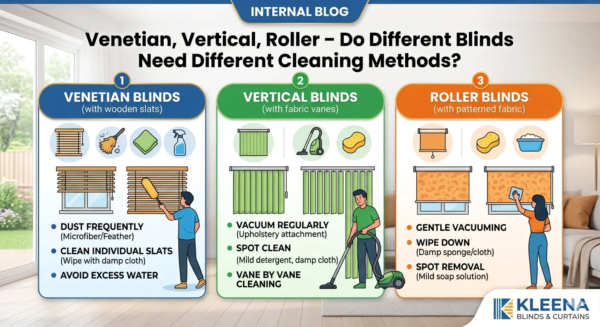 Venetian, Vertical, Roller – Do Different Blinds Need Different Cleaning Methods