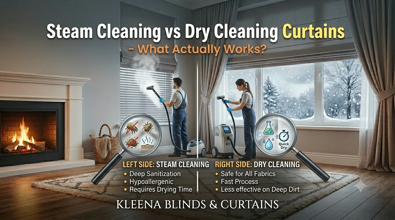 Steam Cleaning vs Dry Cleaning Curtains – What Actually Works